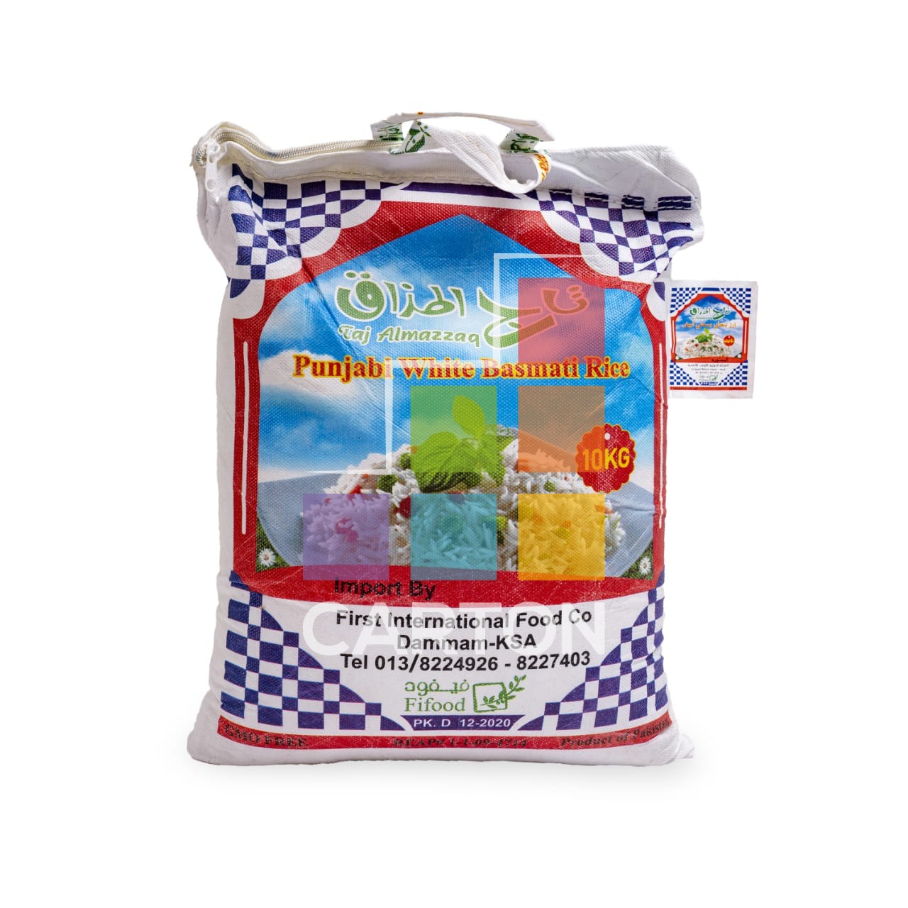 TAJ ALMAZZAQ PUNJABI WHITE BASMATI RICE 4*10KG